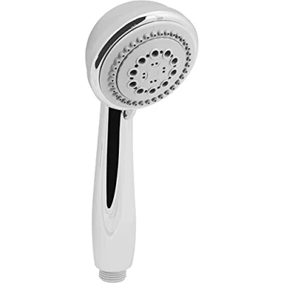 Image of Cornat Arielli New TECB3478 Hand Shower Head Diameter 80 mm Chrome/Grey 4 Jet Types: Normal, Soft &amp; Massage Water Stop Anti Limescale/Water Saving Insert/Eco