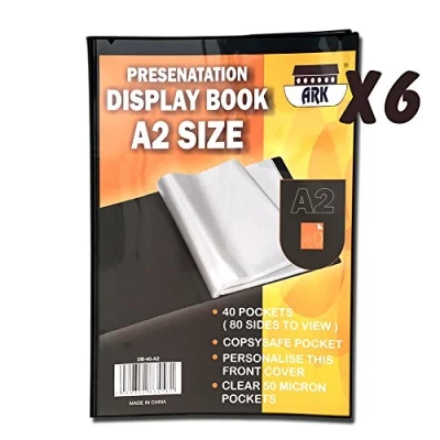 Image of A2 Black Presentation Display Book by Ark (6 x 40 Pockets (Save 20%))