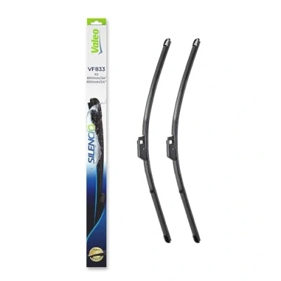 Image of 3W2955425B Wiper blade VALEO SILENCIO X.TRM 577833 600, 600mm Front Beam with spoiler for left hand drive vehicles Pin Fixing