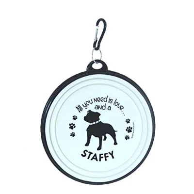 Image of Travel Dog Bowls Collapsible Bowl Large Dogs (Staffy)