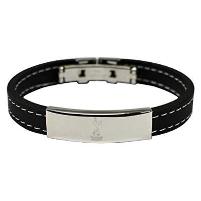 Image of Tottenham Hotspur F.C. Silver Inlay Silicone Bracelet