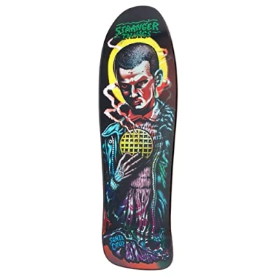 Image of Santa Cruz x Stranger Things Skateboard Deck Reissue Kendall Eleven 9.75in SCR SKD 2473