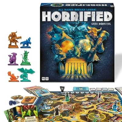 Image of Ravensburger Horrified: Greek Monsters Cooperative Strategy Board Game for Ages 10 and Up Unleash Mythical Creatures Engaging Family Night Entertainment