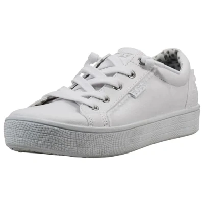 Image of Skechers BOBS Women&#039;s B Extra Cute 2Cute4U Sneaker, White/Silver, 6 UK Wide
