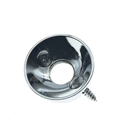 Image of Dopro Metric Electric Guitar Jackplate Brass Electrosocket Jack Plate and Screws Fits Import Style Tele/Telecaster Chrome