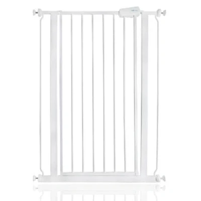Image of Safetots Extra Tall Pet Gate, 75cm 82.6cm, White, 104cm in Height, Pressure Fit Dog Gate for and Puppy, Barrier, Easy Installation