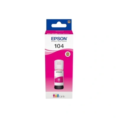 Image of Epson EcoTank 104 Magenta Genuine Ink Bottle