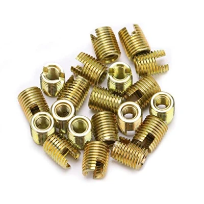 Image of 20Pcs 302 Carbon Steel Self Tapping Thread Insert Screw Bushing Repairing Kit Repair Insert(M6*1.0 Outer M9*1.0)