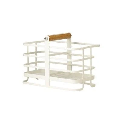 Image of lakeland Cream Mesh Metal Sink Tidy