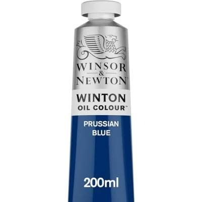 Image of Winsor &amp; Newton Winton 200ml Oil Colour Prussian Blue,1437538