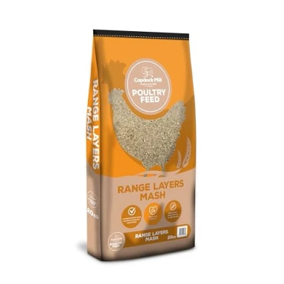 Image of Copdock Mill Range Layers Mash Chicken Feed 20kg for Laying Hens &amp; Poultry High in protein Food ideal and Chickens