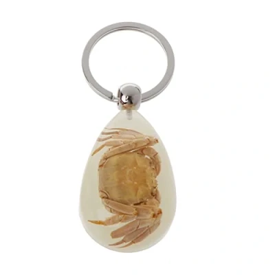 Image of MZRAN Keychain Keyrings For Women Girls, Resin Insect Luminous Scorpion Specimen Pendant Scenic Tourist Souvenirs Amber Trendy Jewelry