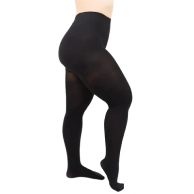 Image of Couture Women&#039;s Plus Size Tights 70 Denier Opaque for Women XXL Black