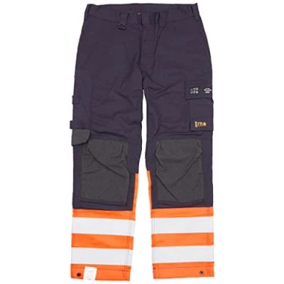 Image of Blaklader 148815138953C60 Multinorm Inharent Work Trousers, Navy/Orange, Size C60