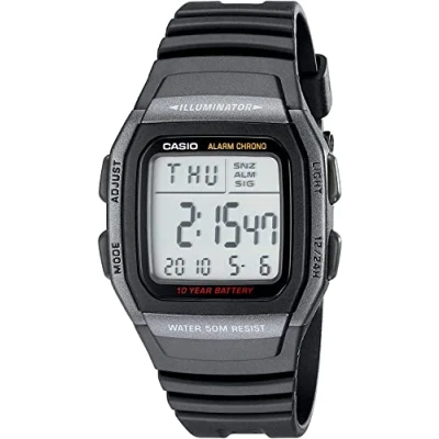 Image of Casio Men Digital Quartz Watch with Resin Strap W96H 1BV