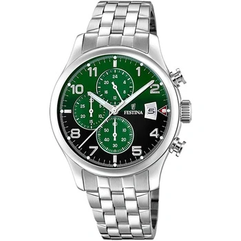 Image of Festina Timeless Chronograph F20374/7 Stainless Steel Watch