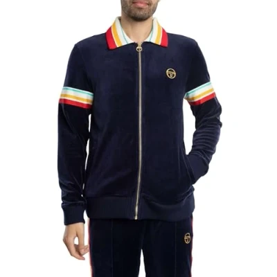 Image of Sergio Tacchini Slice Track Jacket Training jacket, Men&#039;s, Size: Small, Maritime blue/gold