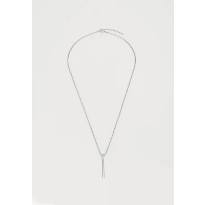 Image of Tommy Hilfiger Linear Necklace silvercoloured, Women&#039;s, Size: One Size, Silver coloured