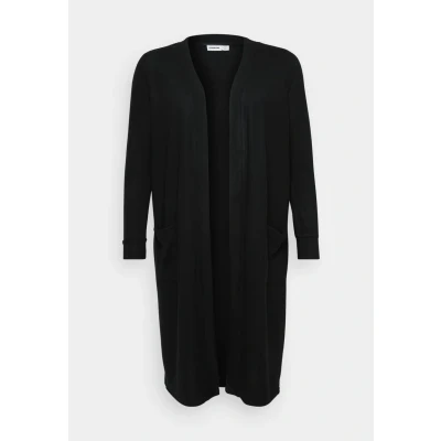 Image of Noisy may Women&#039;s Nmcity L/S Long Cardigan Curve Noos Sweater, black, UK 20