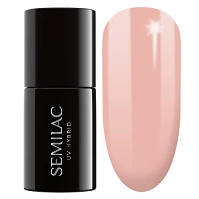 Image of SEMILAC UV Gel Nail Polish Soak Off, Long Lasting and Easy to Apply. Perfect for Home &amp; Salon use UV/LED Nails 7ml 273 Creamy Beige.