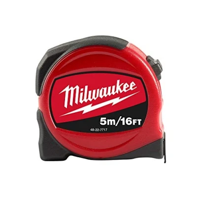 Image of Milwaukee 48227717 5m/16ft Pro Compact Tape Measure S5 16/25, Red