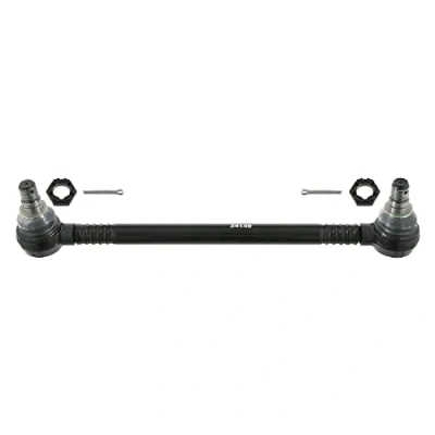 Image of 3563300103, 6133300103, A3563300103, A6133300103 Tie Rod FEBI BILSTEIN 24149 Front Axle with crown nut BMTS Turbo NEW