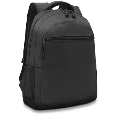 Image of Waytex 71066 17&quot; Laptop Backpack Black, Breathable Shoulder Straps, Mesh Side Pocket, 22L, Waterproof, Front Zipped Padded Compartment, One Size, Traditional Backpacks
