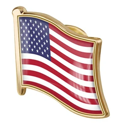 Image of 1pc American Flag Pin Badge Metal Enamel Lapel Brooch Usa United States of Novelty Accessory