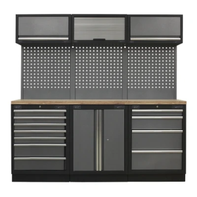 Image of Sealey Superline Pro 2.0m Storage System Wood Worktop