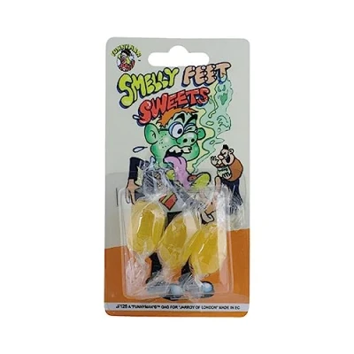 Image of Funnyman Jokes Prank Candy Smelly Feet Sweets Practical Joke (1 pack of 3 sweets)