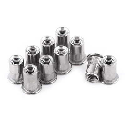 Image of 20 Pcs/Set M8 Flat Head Threaded Rivet Nuts Stainless Steel Blind Aluminum Nutserts Assortment Set (M8 * 20)