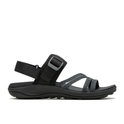 Image of Merrell District 4 Backstrap Walking sandals, Women&#039;s, Size: 4, Black Textile