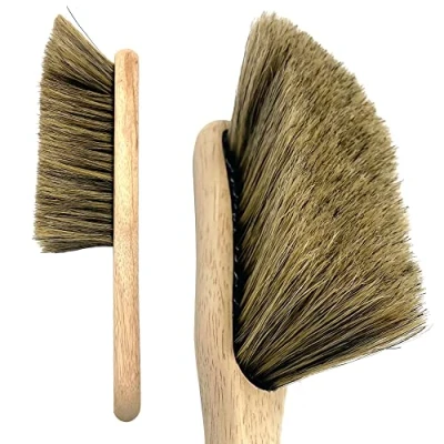 Image of Traditional Pure Bristle Natural Hand Brush Super Soft Real Hair Banister
