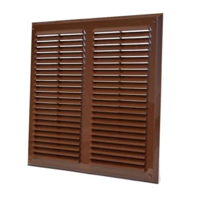 Image of Prostko Air Vent Grille 350mm x with Fly Screen Ventilation Cover 14&#039;&#039; inch, Brown