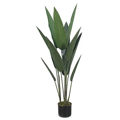 Image of Leaf Design UK Artificial Tropical Plants and Trees, Traveller Palm, 115cm