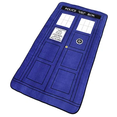 Image of Underground Toys Doctor Who TARDIS Throw Blanket