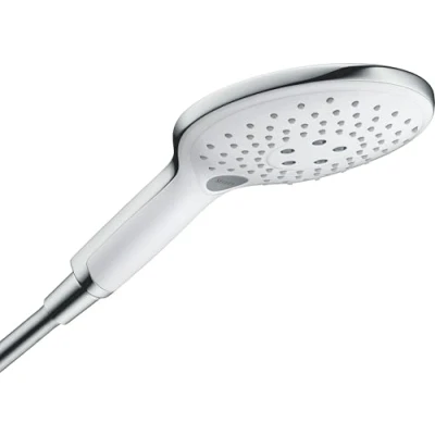 Image of hansgrohe Raindance Select S shower head, hand round (⌀ 150 mm) with 3 sprays, anti limescale function, chrome, 28587000