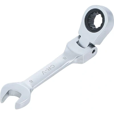 Image of BGS 6908 Ratchet Combination Wrench short adjustable 8 mm