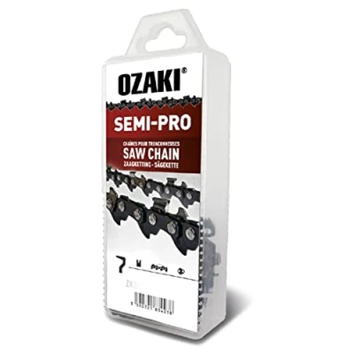 Image of Ozaki 3/8 LP E49 Semi Pro Chainsaw Chain 1.3 mm (0.05 Inch) Gouge Profile Square 49 Drivers 35 cm