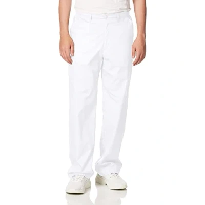 Image of WonderWink 503AWHITSM Wonder Work Men&#039;s Cargo Pant, White, Standard S Size