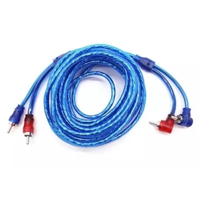 Image of 1m L Shaped RCA/phono cable, 2 to RCA/phono, stereo audio cable (coax male/male cinch plugs, analogue/digital, for subs/amps/Hi Fis/home cinema/Blu ray/receivers, black)