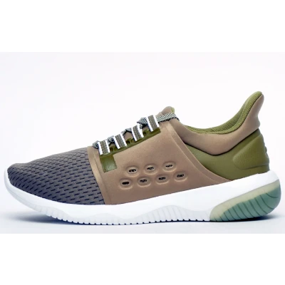 Image of ASICS Gel Kenun Lyte Green Lace Up Womens Running Trainers T880N 0808