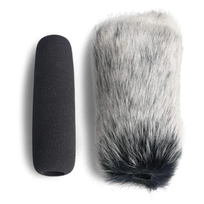 Image of VideoMic Furry Windscreen and Foam Cover Outdoor/Indoor Mic Wind for Rode VideoMic, NTG2, NTG1 WSVM Microphone by YOUSHARES (2 PACK)