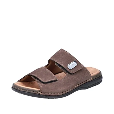 Image of Rieker Men&#039;s 25590 Mules, Brown, 7.5 UK