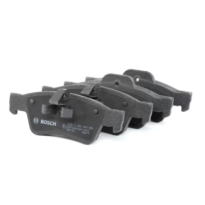 Image of 8228D1122, BP1128, E190R0110781288 Brake pad set BOSCH 0 986 494 256 Low Metallic with mounting manual, anti squeak plate, piston clip