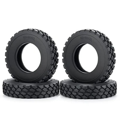 Image of AXspeed 22mm RC Rubber Wheel Tyres Tires for 1: 14 Tamiya Trailer Tractor Truck Crawler Car (22mm)