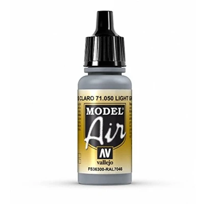 Image of Vallejo Model Air 17 ml Acrylic Paint Light Grey