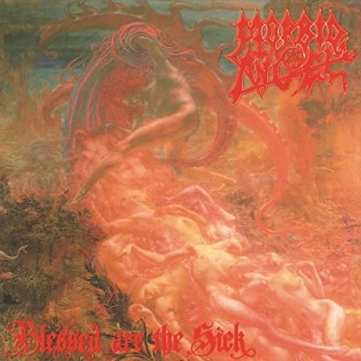 Image of Morbid Angel Blessed Are The Sick Red vinyl 2017 UK LP MOSH031FDRUS
