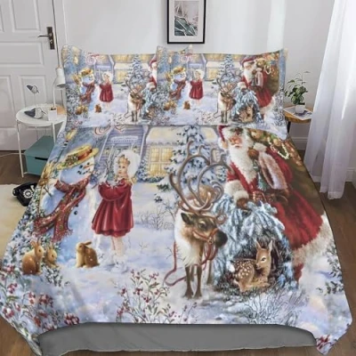 Image of Duvet Cover Sets 3D Printed Quilt Set 3 Pieces Bedspread Bedroom Bedding Double Bed Double（200x200cm）