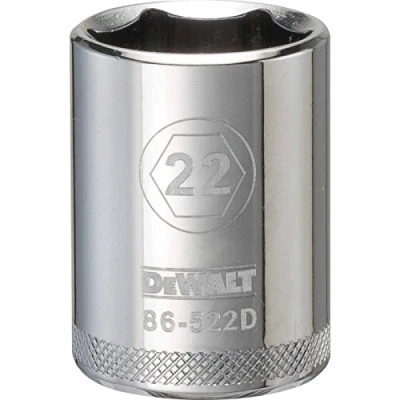 Image of DEWALT 1/2&quot; 6 PT Standard Socket 22MM